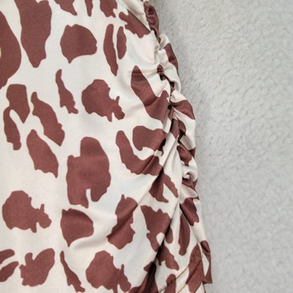 Order Plus Leopard Stretch NEW Pull On Asymmetrical Relaxed Flowy Fairy Skirt - Picture 7 of 16